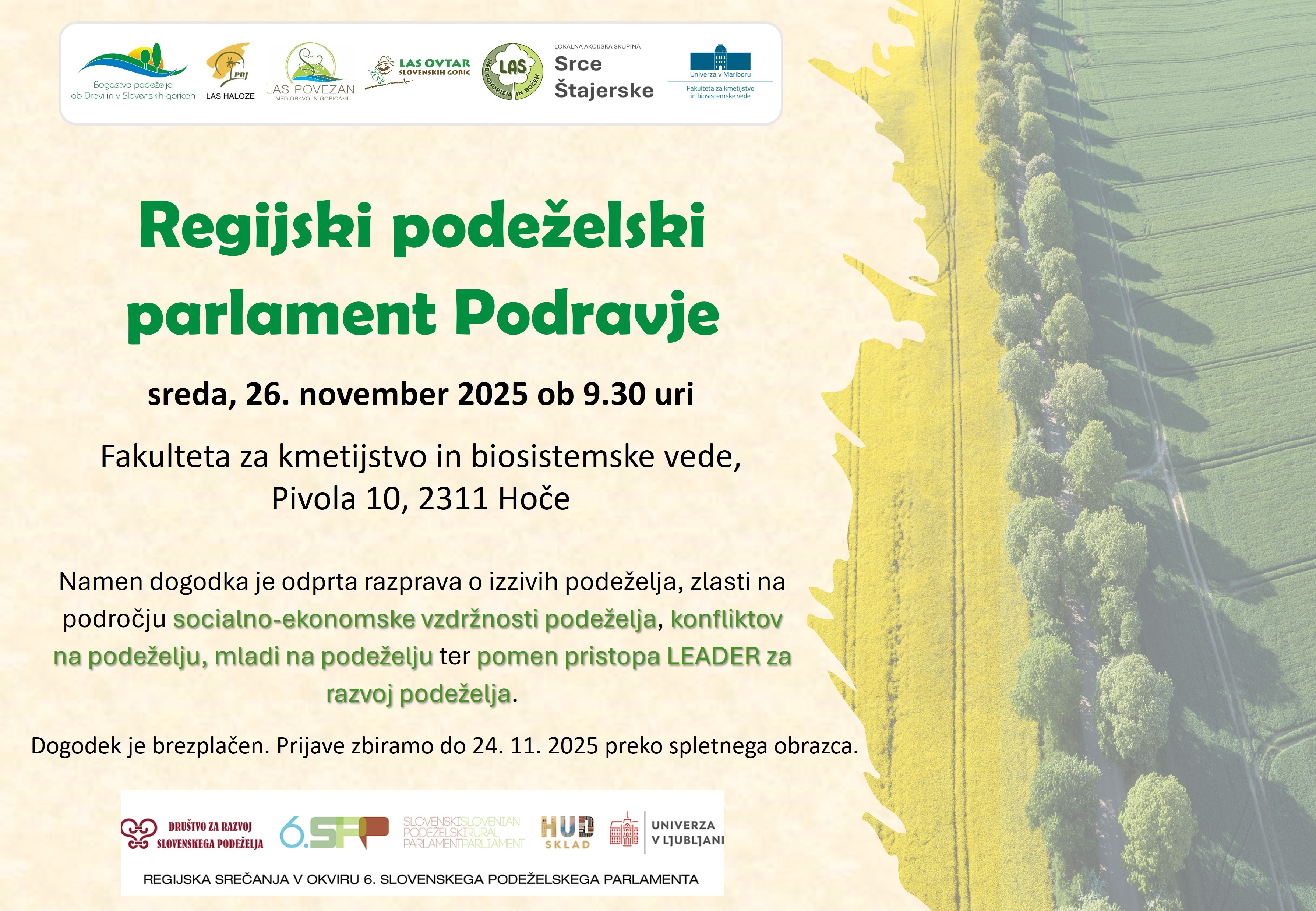 Najava Regijski podeželski parlament