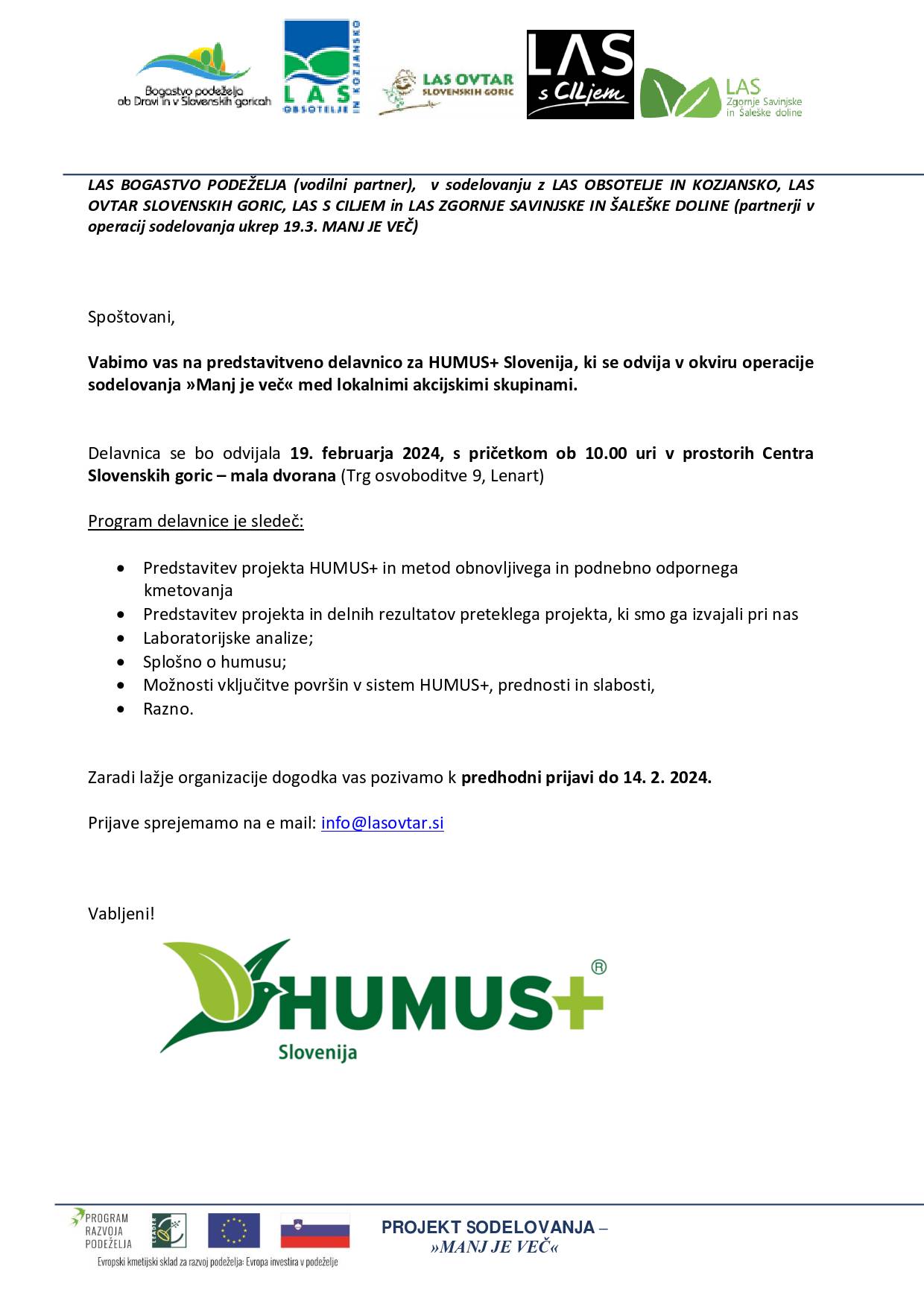 Delavnica HUMUS